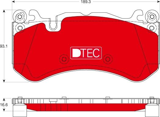 TRW GDB1734DTE - Bremžu uzliku kompl., Disku bremzes www.autospares.lv