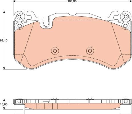 TRW GDB1734 - Bremžu uzliku kompl., Disku bremzes www.autospares.lv