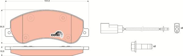 TRW GDB1724 - Bremžu uzliku kompl., Disku bremzes www.autospares.lv