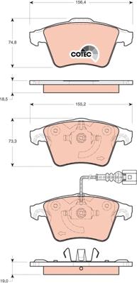 TRW GDB1721 - Тормозные колодки, дисковые, комплект www.autospares.lv