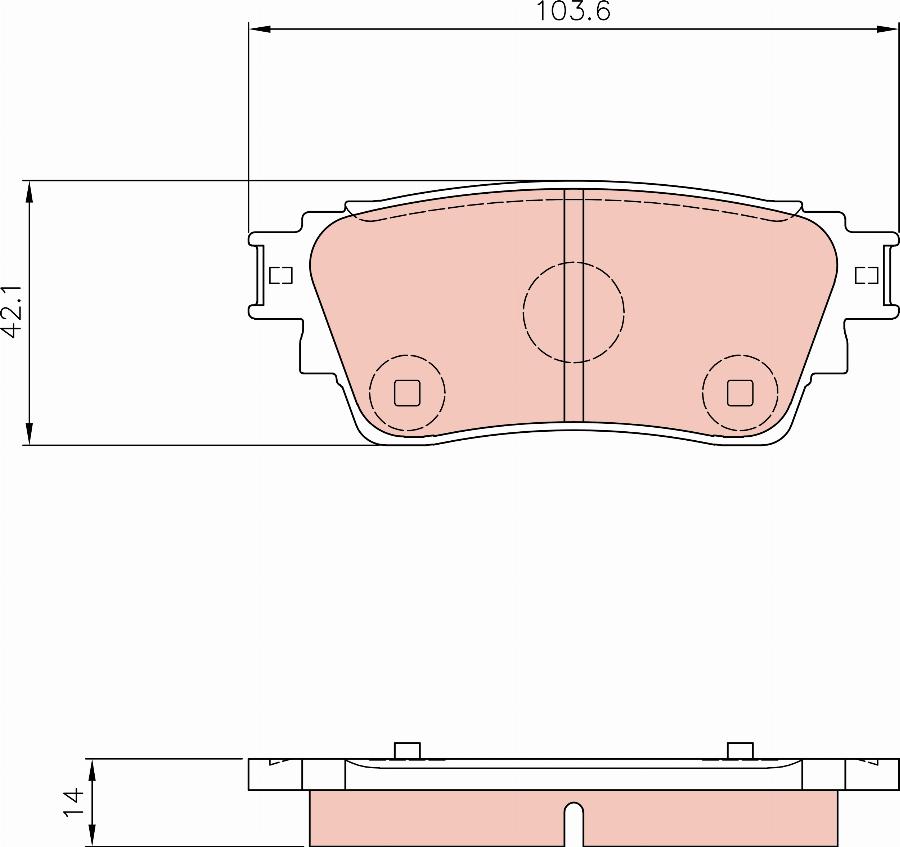 TRW GDB8906AT - Bremžu uzliku kompl., Disku bremzes www.autospares.lv