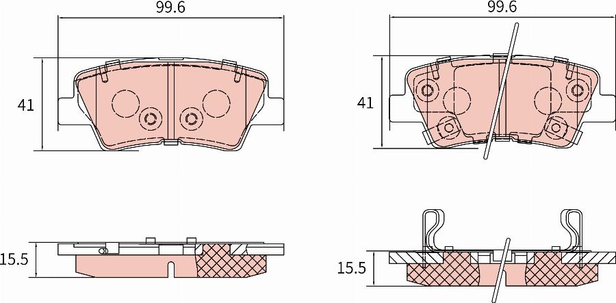 TRW GDB8907AT - Bremžu uzliku kompl., Disku bremzes www.autospares.lv