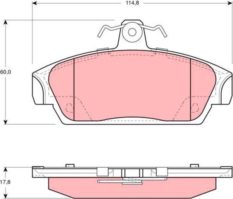 TRW GDB859 - Bremžu uzliku kompl., Disku bremzes www.autospares.lv