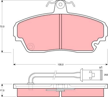 TRW GDB851 - Brake Pad Set, disc brake www.autospares.lv