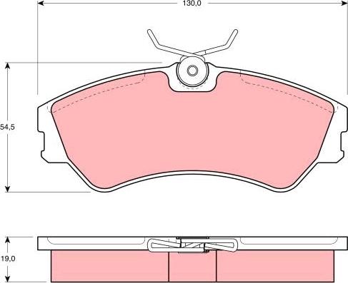 TRW GDB862 - Тормозные колодки, дисковые, комплект www.autospares.lv