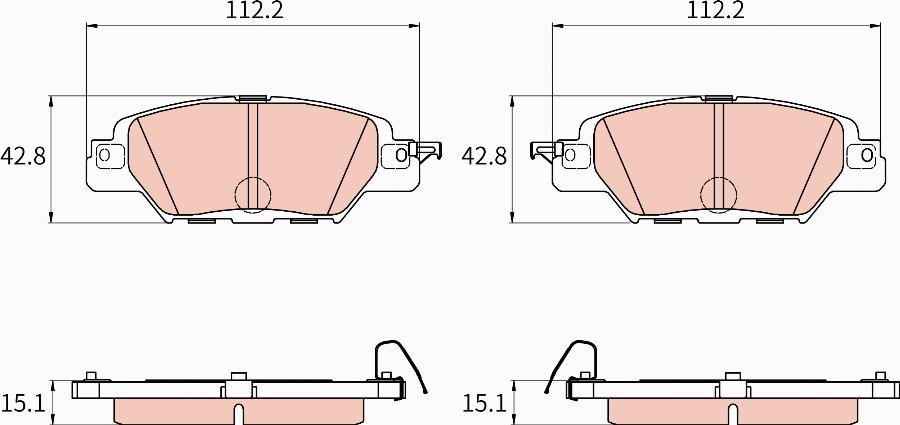 TRW GDB8090DT - Bremžu uzliku kompl., Disku bremzes www.autospares.lv