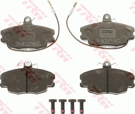 TRW GDB807 - Brake Pad Set, disc brake www.autospares.lv