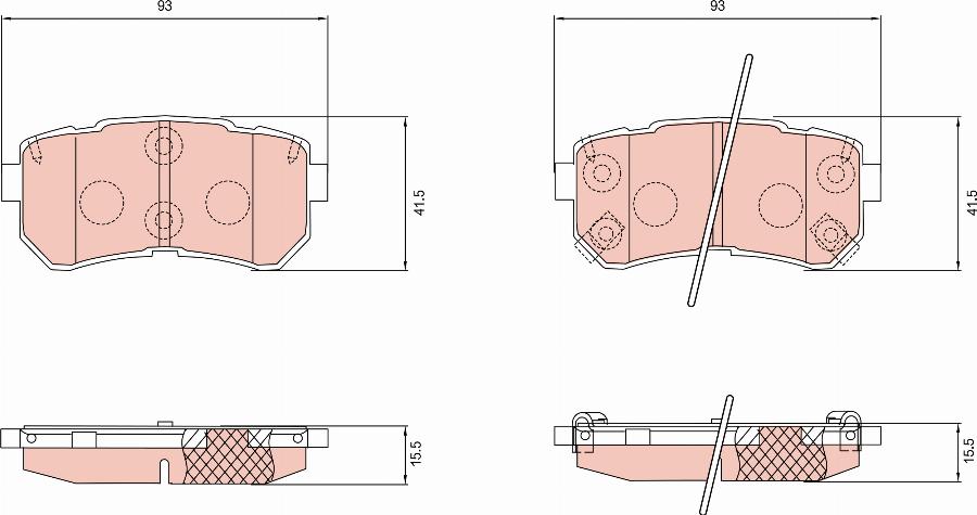 TRW GDB8146 - Bremžu uzliku kompl., Disku bremzes www.autospares.lv