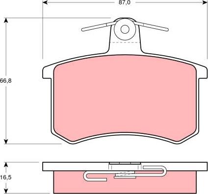 TRW GDB814 - Bremžu uzliku kompl., Disku bremzes www.autospares.lv