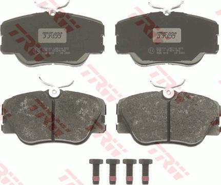 TRW GDB818 - Тормозные колодки, дисковые, комплект www.autospares.lv