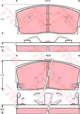 Remsa 25402 - Brake Pad Set, disc brake www.autospares.lv