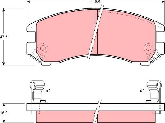 TRW GDB882 - Bremžu uzliku kompl., Disku bremzes autospares.lv