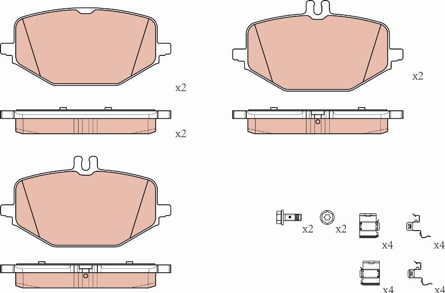 TRW GDB8309 - Bremžu uzliku kompl., Disku bremzes www.autospares.lv