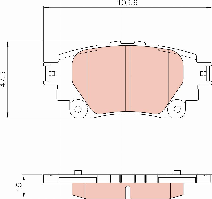 TRW GDB8303AT - Bremžu uzliku kompl., Disku bremzes www.autospares.lv