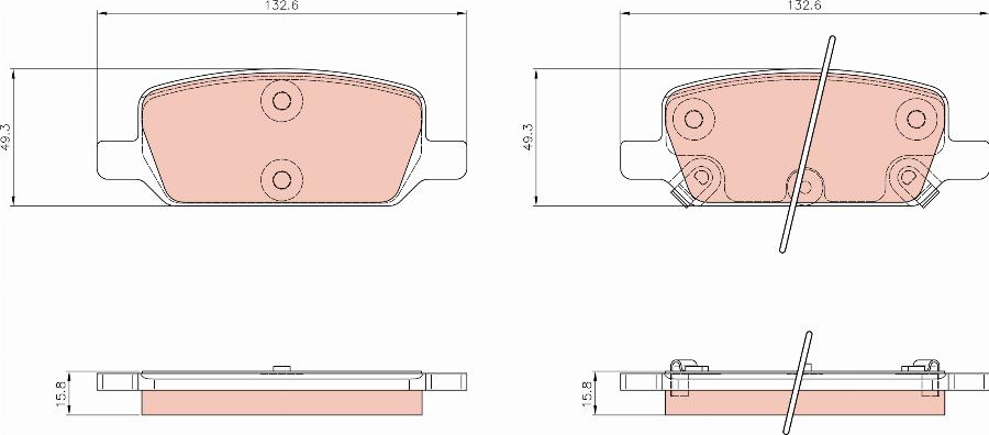 TRW GDB8322BTE - Bremžu uzliku kompl., Disku bremzes www.autospares.lv