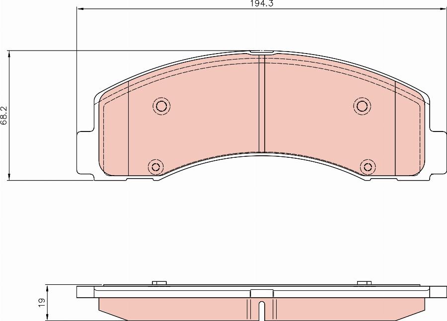 TRW GDB8293 - Bremžu uzliku kompl., Disku bremzes www.autospares.lv