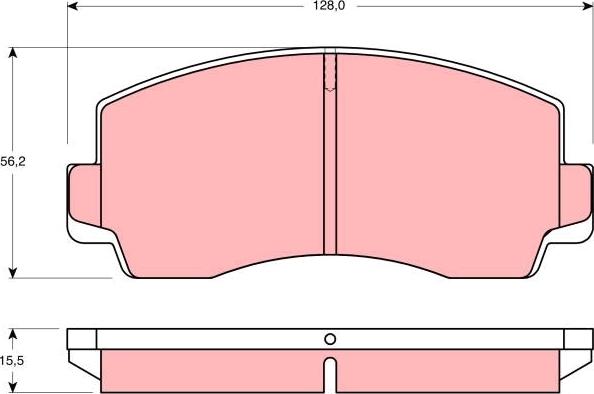 TRW GDB828 - Bremžu uzliku kompl., Disku bremzes www.autospares.lv