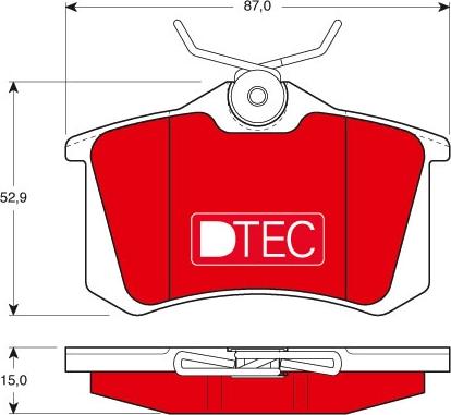 TRW GDB823DTE - Brake Pad Set, disc brake www.autospares.lv