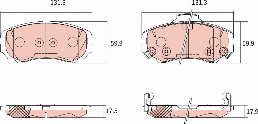 TRW GDB8279AT - Bremžu uzliku kompl., Disku bremzes www.autospares.lv