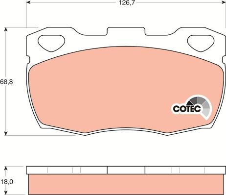 TRW GDB395 - Bremžu uzliku kompl., Disku bremzes www.autospares.lv