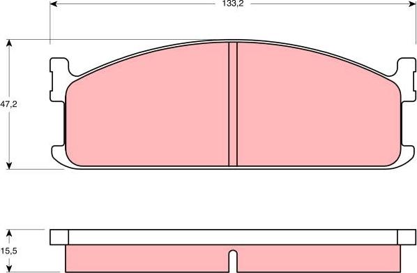 TRW GDB345 - Bremžu uzliku kompl., Disku bremzes www.autospares.lv