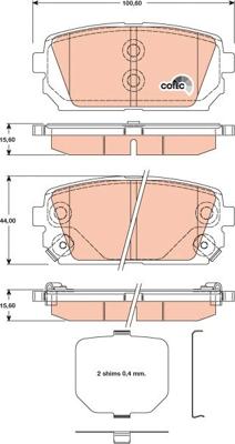 TRW GDB3462 - Bremžu uzliku kompl., Disku bremzes autospares.lv