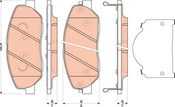 TRW GDB3483 - Bremžu uzliku kompl., Disku bremzes autospares.lv