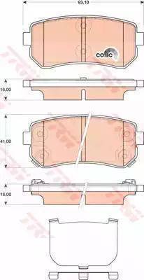 Parts-Mall PKA-E33 - Brake Pad Set, disc brake www.autospares.lv