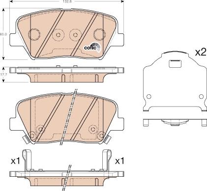 TRW GDB3549 - Bremžu uzliku kompl., Disku bremzes www.autospares.lv