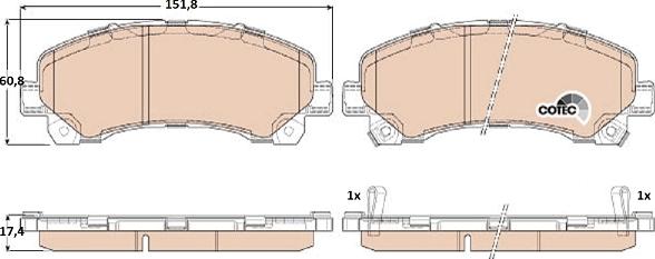 TRW GDB3545 - Bremžu uzliku kompl., Disku bremzes www.autospares.lv