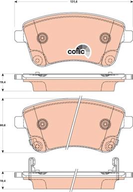 TRW GDB3509 - Bremžu uzliku kompl., Disku bremzes www.autospares.lv