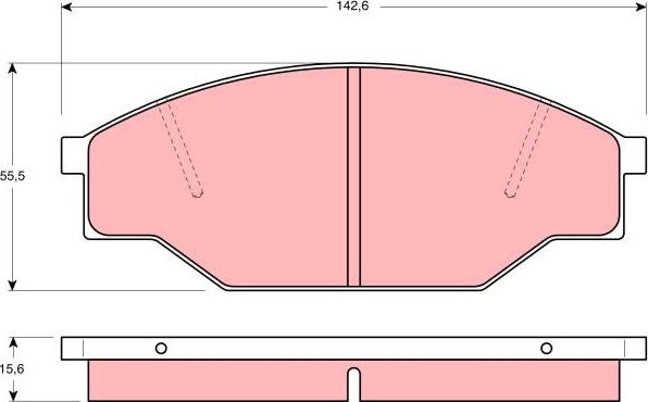 TRW GDB351 - Bremžu uzliku kompl., Disku bremzes www.autospares.lv