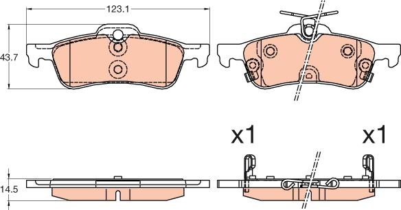 TRW GDB3588 - Bremžu uzliku kompl., Disku bremzes autospares.lv