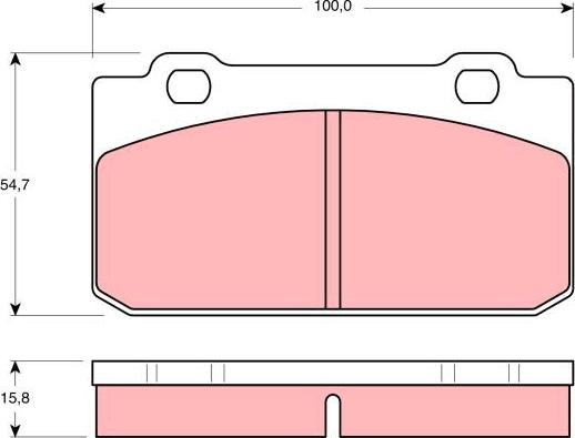 TRW GDB353 - Bremžu uzliku kompl., Disku bremzes autospares.lv