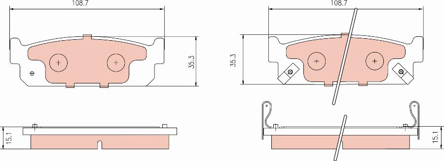 TRW GDB3016 - Bremžu uzliku kompl., Disku bremzes www.autospares.lv