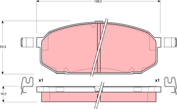 TRW GDB3153 - Bremžu uzliku kompl., Disku bremzes autospares.lv