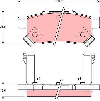 TRW GDB3160 - Bremžu uzliku kompl., Disku bremzes autospares.lv