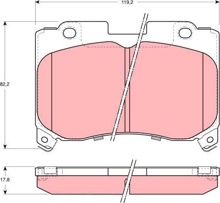 TRW GDB3106 - Bremžu uzliku kompl., Disku bremzes www.autospares.lv