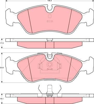 TRW GDB3116 - Bremžu uzliku kompl., Disku bremzes www.autospares.lv