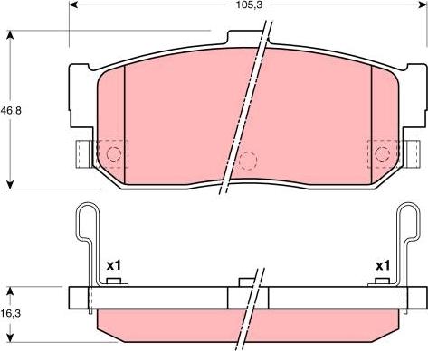 TRW GDB3111 - Bremžu uzliku kompl., Disku bremzes autospares.lv