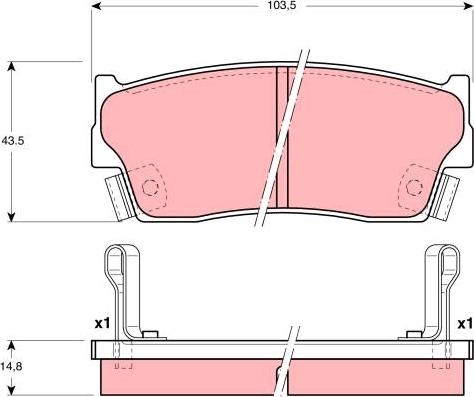 TRW GDB3183 - Bremžu uzliku kompl., Disku bremzes www.autospares.lv