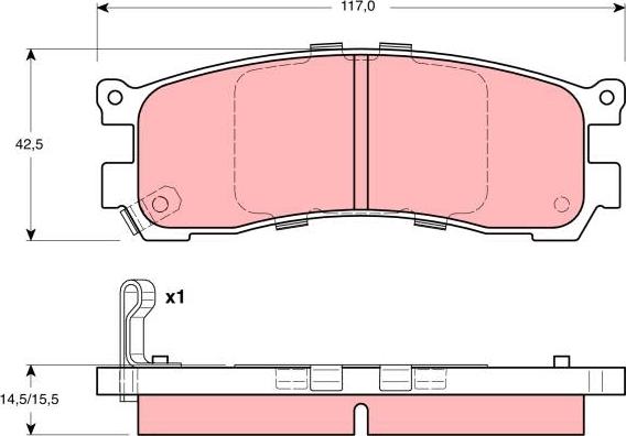 TRW GDB3179 - Bremžu uzliku kompl., Disku bremzes www.autospares.lv