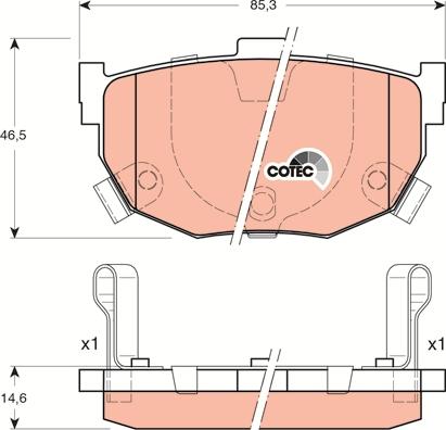 TRW GDB3170DT - Bremžu uzliku kompl., Disku bremzes www.autospares.lv