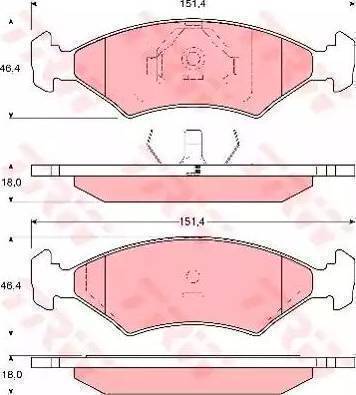 Remsa 11910 - Bremžu uzliku kompl., Disku bremzes www.autospares.lv