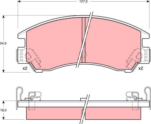 TRW GDB380 - Bremžu uzliku kompl., Disku bremzes autospares.lv