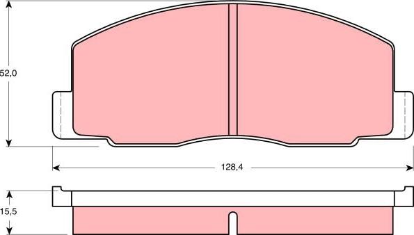 TRW GDB388AT - Bremžu uzliku kompl., Disku bremzes www.autospares.lv