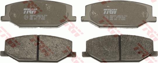 TRW GDB383 - Brake Pad Set, disc brake www.autospares.lv