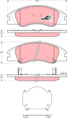 TRW GDB3367 - Тормозные колодки, дисковые, комплект www.autospares.lv