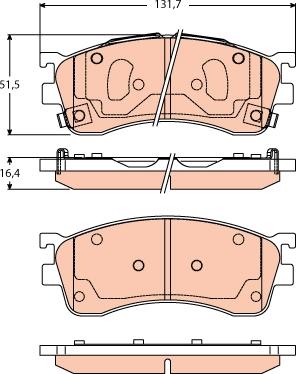 TRW GDB3304 - Bremžu uzliku kompl., Disku bremzes www.autospares.lv