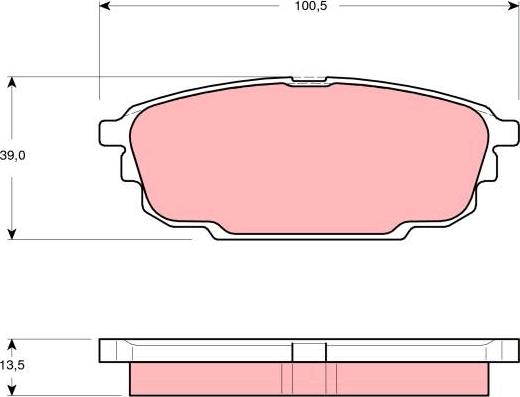 TRW GDB3305 - Bremžu uzliku kompl., Disku bremzes www.autospares.lv